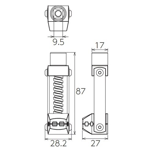9.5SQホースクリップツール 最大開口40mm