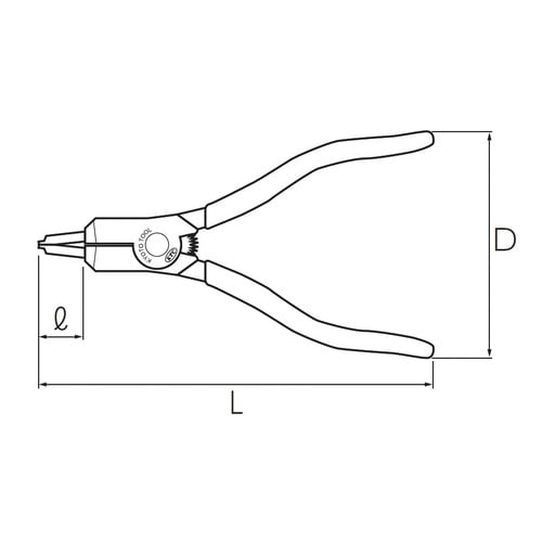 スナップリングプライヤ 薄型