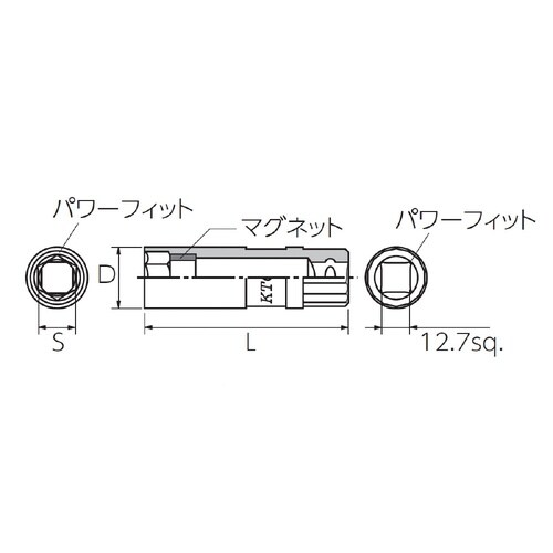 12.7SQ プラグレンチ20.8mm