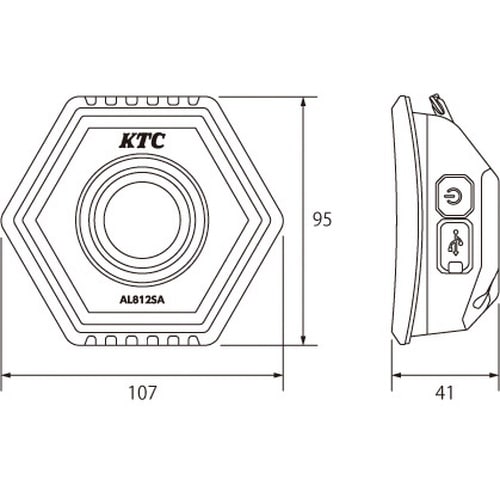 充電式LEDフロアライトS 最大1000ルーメン