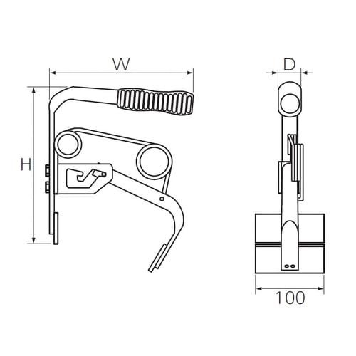 バッテリーキャッチャー120mmー180mm