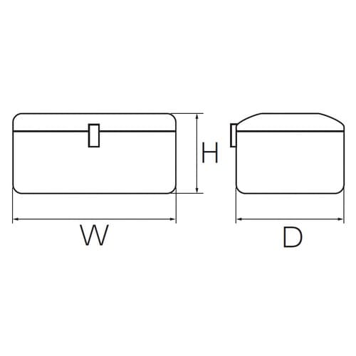 チェスト ソリッドレッド 520×215×300