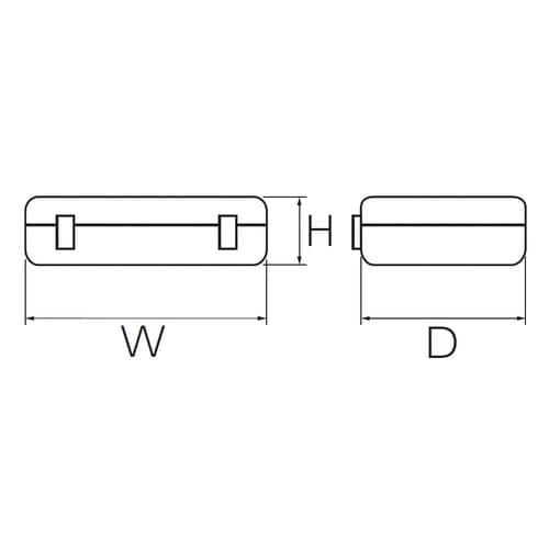 片開メタルケース 455×190×60mm