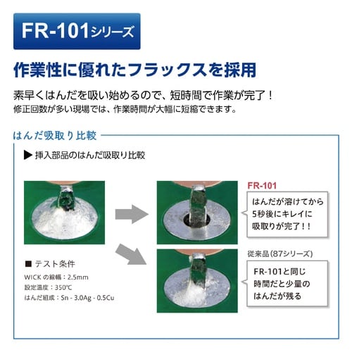 はんだ吸取線 FR−101 2.5mm×1.5m