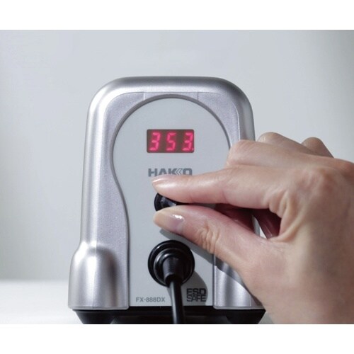 小型温調式ステーションはんだこて シルバー