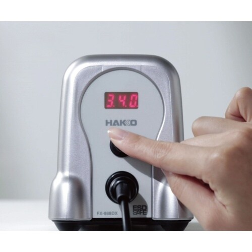 小型温調式ステーションはんだこて シルバー