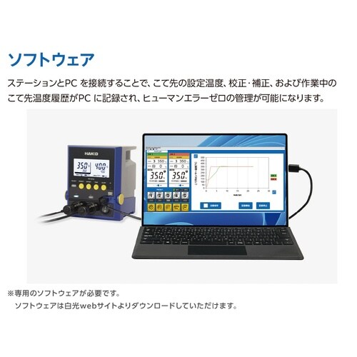 2ポートはんだこてステーションセット 200W