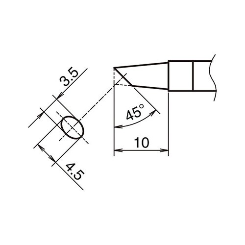 T39 こて先 BC型 横3.5mm 縦4.5mm