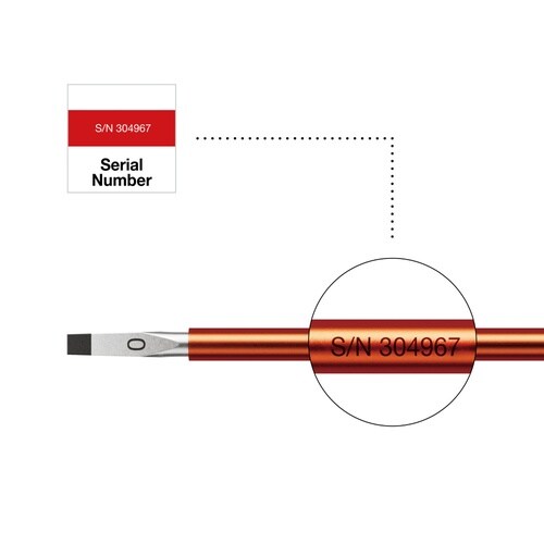LED検電ドライバー 0.5X2.5mm
