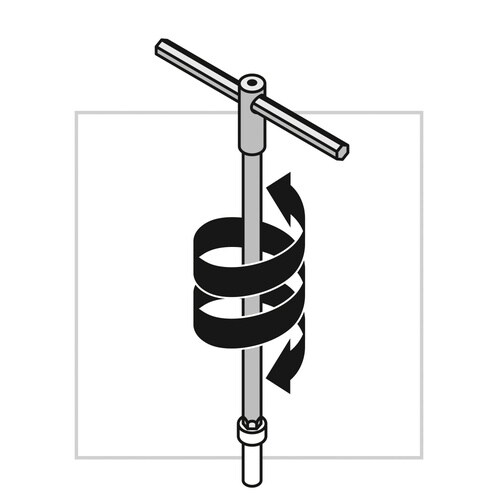スライド式T型六角レンチ 12mm