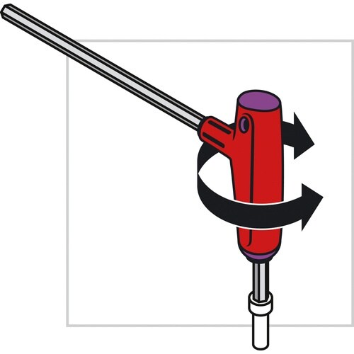 クロスハンドル ロング六角棒レンチ 4mm