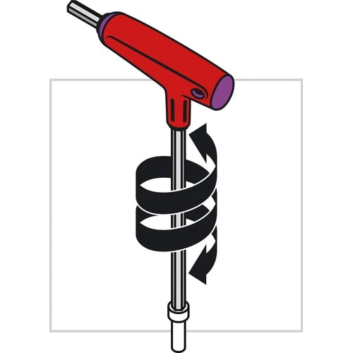 クロスハンドル ロング六角棒レンチ 8mm