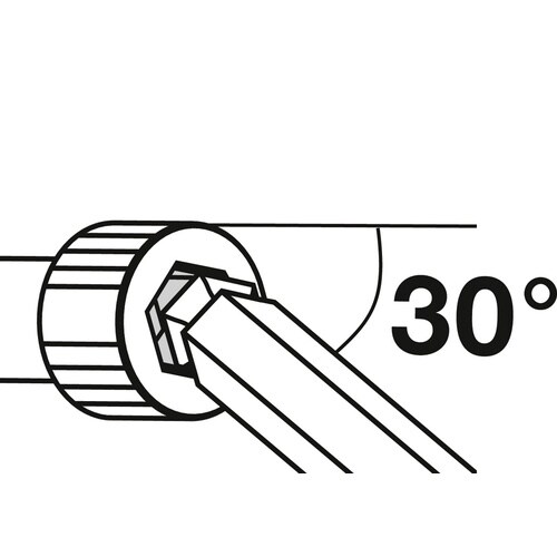 クロスハンドル ボール付ロング六角棒レンチ 8mm