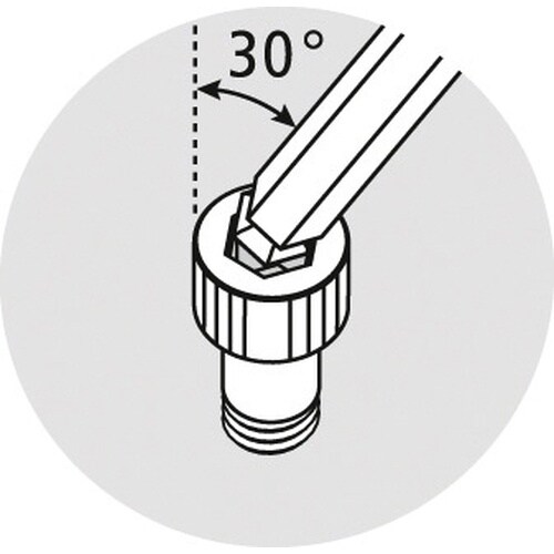 ローレット ボール付ロング六角レンチ 2.5mm