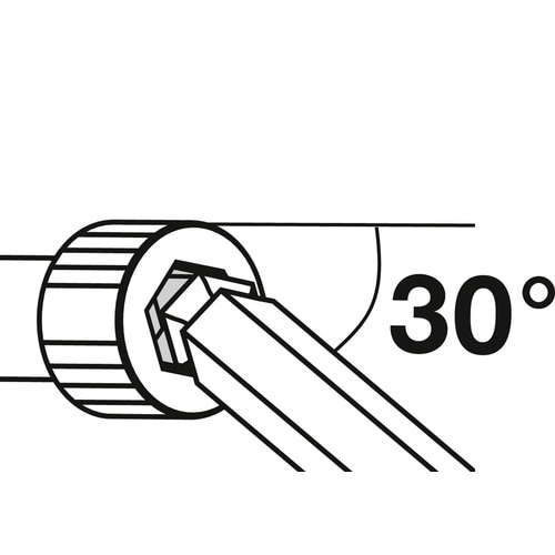 ローレット入 ボール付ロング六角棒レンチ 8mm