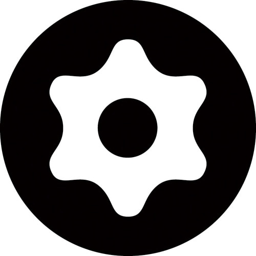 いじり止め付 L型ロングヘクスローブレンチT20