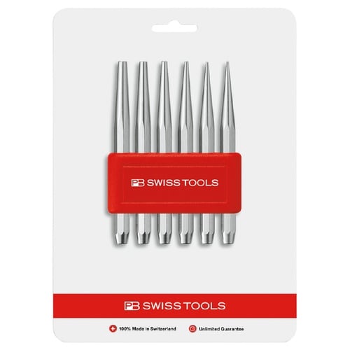 テーパーピンポンチセット 八角胴 ホルダー付