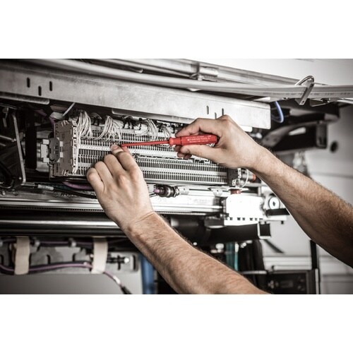 絶縁マイナスドライバー 刃先厚1.2X刃先幅8mm