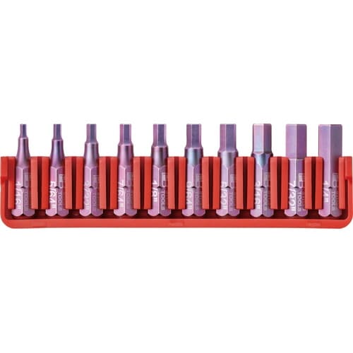 ショートタイプ インチサイズ六角ビットセット