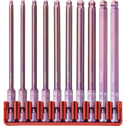 10本組 段付き ロングボールポイントビットセット