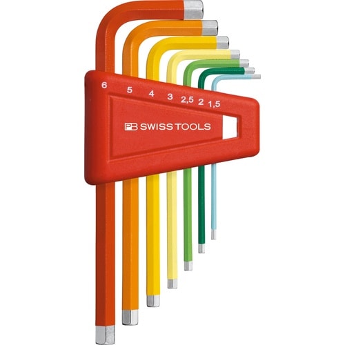 7本組 レインボーシリーズ 六角棒レンチセット