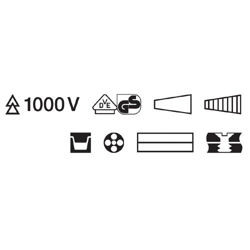 1000V絶縁エレクトロプライヤー 200mm