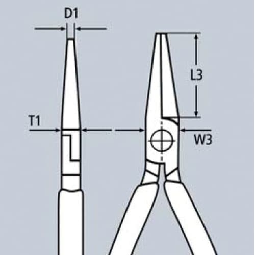 1000V丸口 絶縁丸ペンチ 160mm