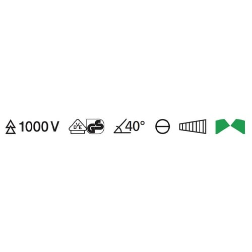 1000V絶縁40゜先曲ラジオペンチ 200mm