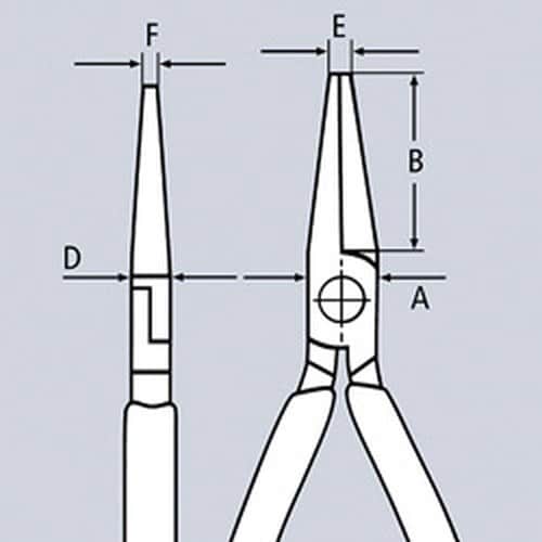 時計細工用アジャスティングプライヤー 125mm