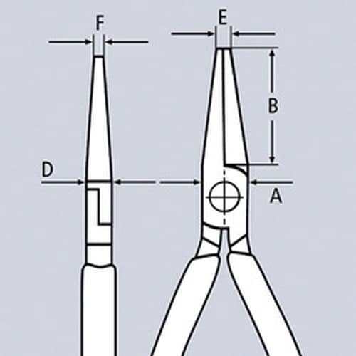 時計細工用アジャスティングプライヤー 125mm