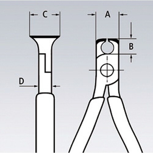 エンドカッティングニッパー115mm プラスチック