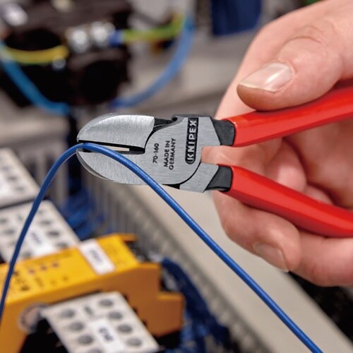 斜ニッパー 160mm プラスチックハンドル