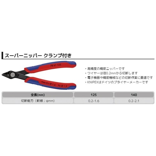 スーパーニッパーXL 140mm コンフォート