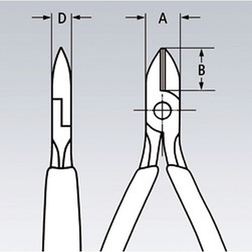 ESD エレクトロニクスニッパー125mm