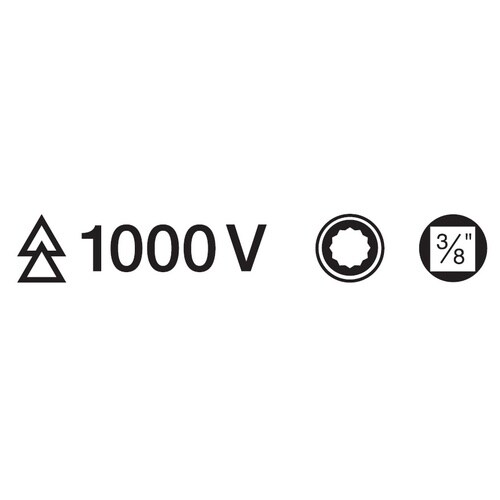 3/8差込 インチサイズ 絶縁ソケット 9/16