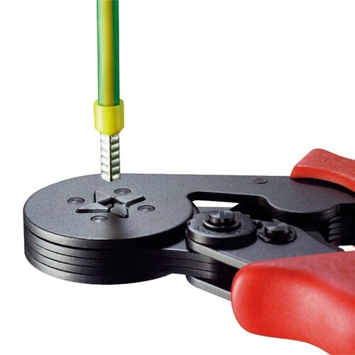 ワイヤエンドスリーブ圧着ペンチ0.08−10+16