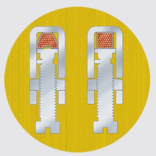 ワイヤエンドスリーブ圧着ペンチ0.08−10+16