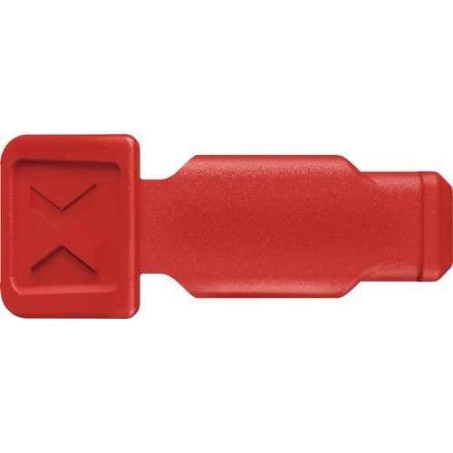 10個 カラーコードクリップ レッド