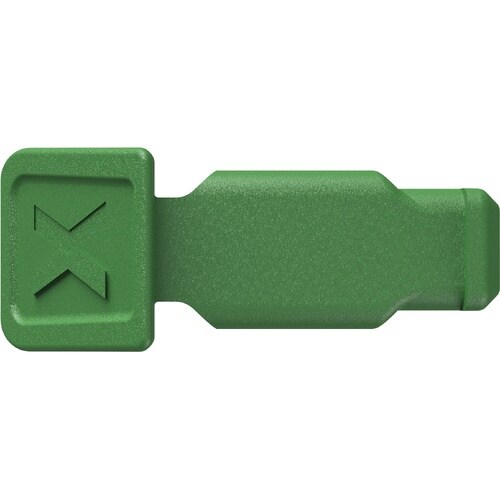 10個 カラーコードクリップ グリーン