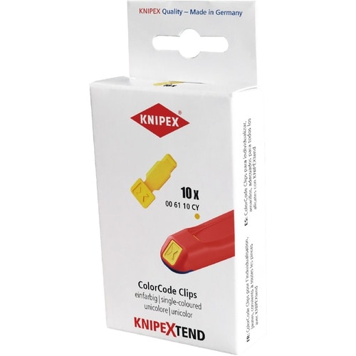 10個 カラーコードクリップ ホワイト