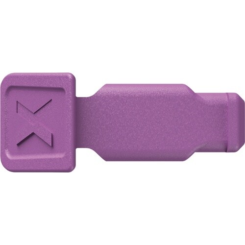 10個 カラーコードクリップ パープル