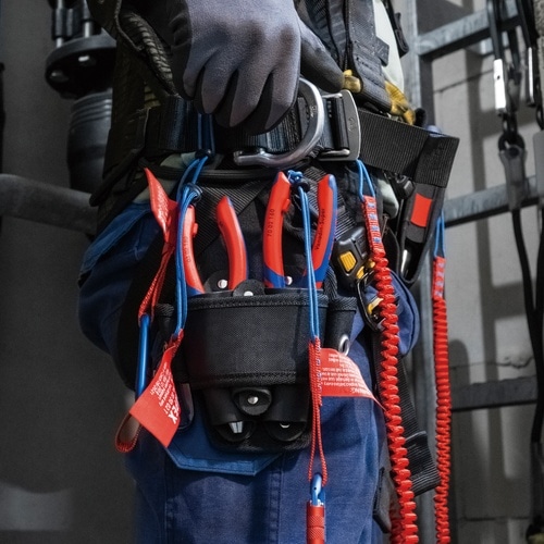 10個 テザーツールクリップ レッド