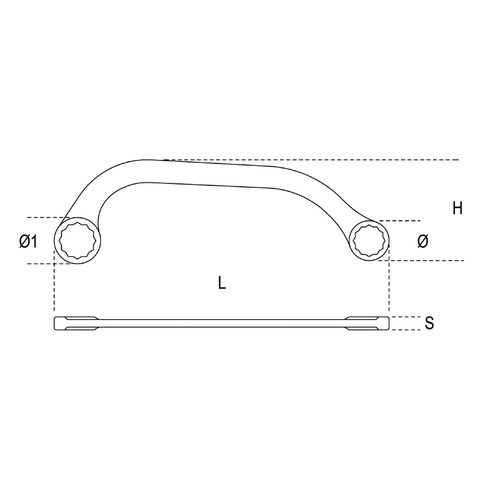 ハーフムーンレンチ10×12mm