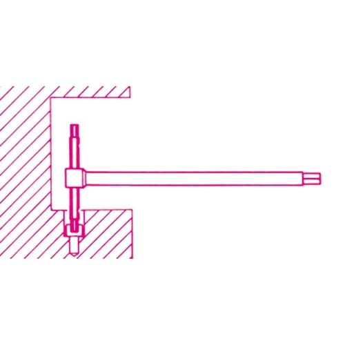 スライド式T型ハンドル 六角レンチ 3mm