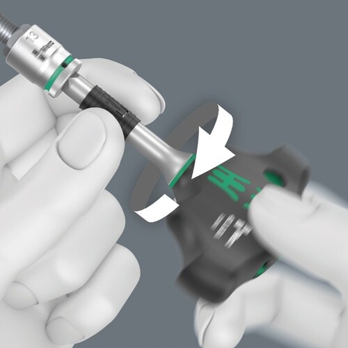 差込角1/4DR T型ラチェットドライバーハンドル