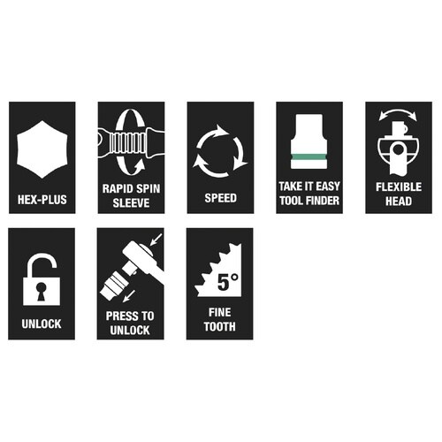 差込角1/2DR 38点組ソケットレンチセット