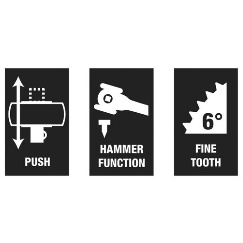 差込角1/2SQ ラチェットハンマーセット 3点組