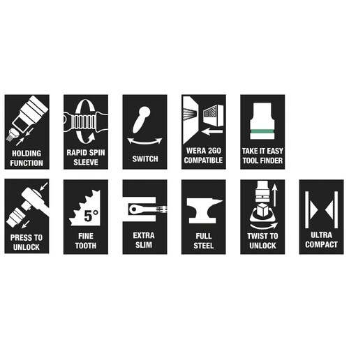 1/4SQ メタルラチェットソケット ビットセット