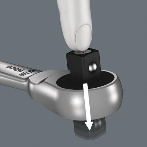 差込3/8SQ メタルラチェットレンチ