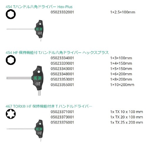 自転車整備用 Tハンドルドライバーセット